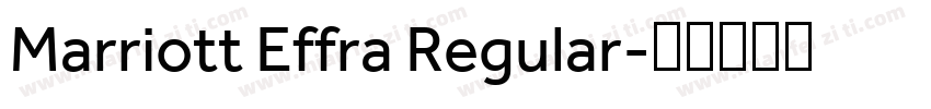 Marriott Effra Regular字体转换